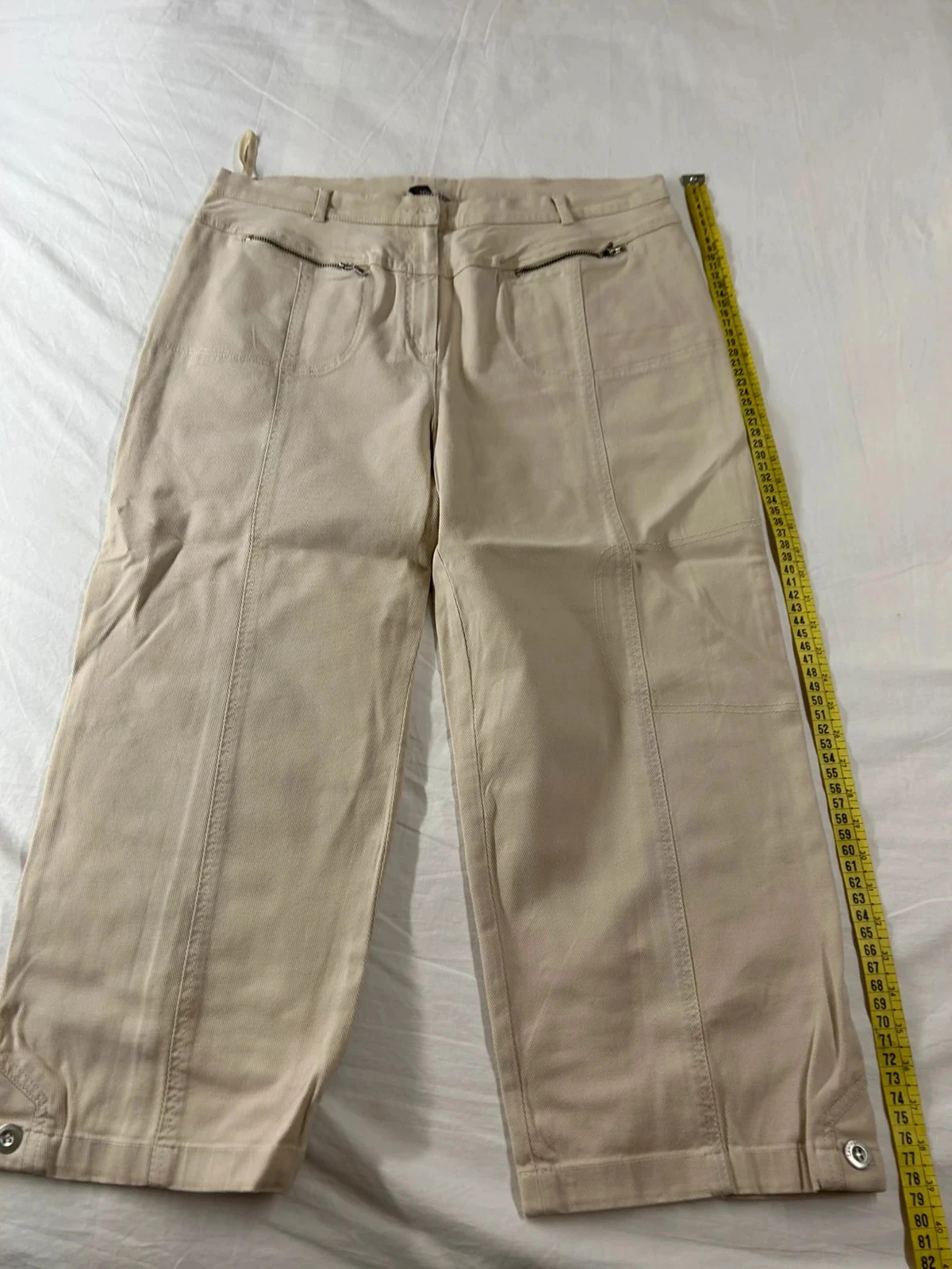 Beige crème rechte jeans lewinger – photo 2